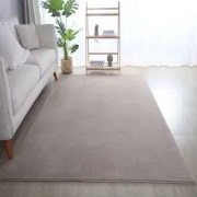 Alberta Laagpolig Fluffy Beige vloerkleed - - 240 X 340 CM