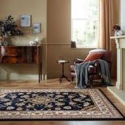 Klassiek vloerkleed - Sandford Blauw - 80 x 150 cm