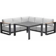 Garden Impressions Malakka lounge dining set 4-delig - valley sand - l...
