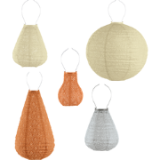 Lumiz Solar Buitenlampionnen Sevilla Set - 5 stuks