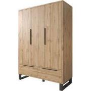 Meubella - Kledingkast Harlow - Eiken - 145 cm