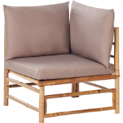 CERRETO - Hoekmodule tuin - Taupe - Bamboe