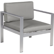 SALERNO  - Tuinstoel - Donkergrijs - Aluminium
