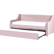 MONTARGIS  - Slaapbank - Roze - Fluweel