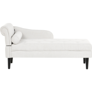 YVOIRE - Chaise longue - Off-white - Linkszijdig - Stof