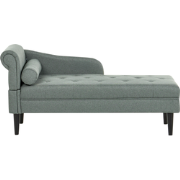 YVOIRE - Chaise longue - Groen - Linkszijdig - Stof