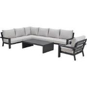 Garden Impressions Sorelli loungeset 6-delig - donker grijs