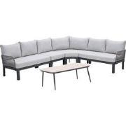 Garden Impressions Milan loungeset 5-delig - donker grijs