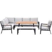 Garden Impressions Lissabon lounge dining set 7-delig links incl stoel...