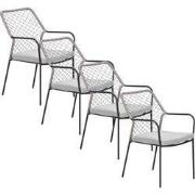 Garden Impressions Ross tuinstoel natural sand - 4 stuks