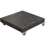 Special Hawaii granieten parasolvoet-150kg-zwart gepolijst-verrijdbaar