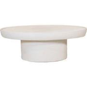 Salontafel Ovaal - Beige - Betonlook - 120cm - Tess