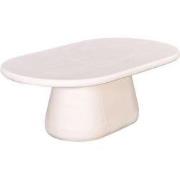 Salontafel Ovaal - Betonlook - Beige - 120cm - Tafel Romy