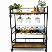 Furnilux - Multifunctioneel Keukenrek & Serveerwagen- Industrieel- 67x...