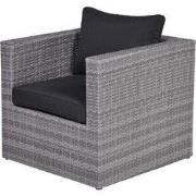 Montana lounge fauteuil - earl grey - dark antraciet