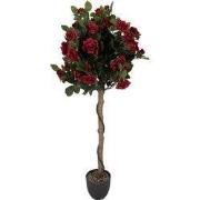 Clayre & Eef Kunstplant Roos 120 cm Rood Kunststof