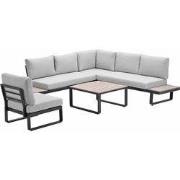 Garden Impressions Diego loungeset 5-delig - donker grijs - valley san...