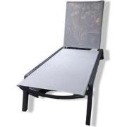 Adkins sunlounger black