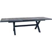 Uitschuifbare dining tafel Newport Midnight Grey