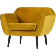 WOOOD Rocco Fauteuil - Velvet - Oker - 75x92x81