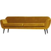 WOOOD Rocco 3-Zitsbank - Velvet - Oker - 75x230x82