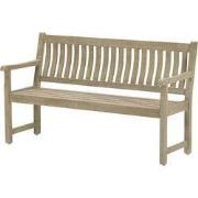 Vondel parkbench - eucalyptushout met white wash - L150 cm
