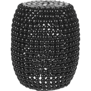 UHANA - Bijzettafel - Zwart - Synthetisch materiaal