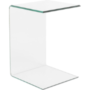 LOURDES - Bijzettafel - Transparant - Veiligheidsglas