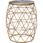 HALSEY - Bijzettafel - Goud - MDF