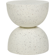 CAORIA - Bijzettafel - Terrazzo/Gebroken wit - Lichtbeton