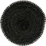 Unique Living - Placemat Moke - Rond - Rotan - Zwart - Ø 40cm
