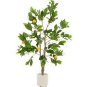 Kunst citroenboom 130 cm kunstplant in pot met fruit ML design