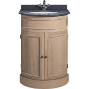 Mini wastafelmeubel van geoxideerd eikenhout HAUSSMANN