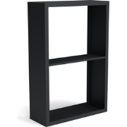 Beltza zwarte houtopslag onderverdeling 2 vakken 1000x385x1500 mm