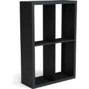 Beltza zwarte houtopslag onderverdeling 4 vakken 1000x385x1500 mm