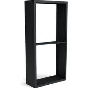 Beltza zwarte houtopslag onderverdeling 2 vakken 1000x385x2000 mm