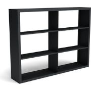 Beltza zwarte houtopslag onderverdeling 6 vakken 2000x385x1500 mm