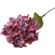 Kunst hortensia tak donkerroze 62 cm