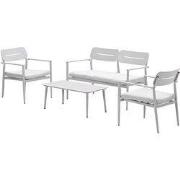 Morella loungeset - 4-delig - taupe - valley sand