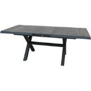 Blue Valley uitschuifbare dining tafel midnight grey 163 - 203 x 93 cm