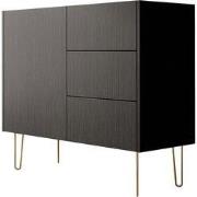 Meubella - Dressoir Hacienda - Zwart - 97 cm