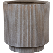 DARIA - Bloempot - Taupe - 37 cm - Kleivezels