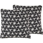 ANDIRIN  - Sierkussen set van 2 - Crème - 45 x 45 cm - Katoen