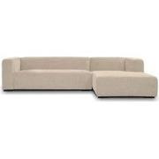 Tower living Glasgow 2,5-seater AL + Chaise Lounge R - Cream