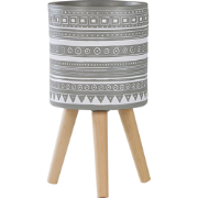 NAUSA - Plantenbak - Lichtgrijs - 30 cm - Magnesiumoxide