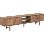 DTP Home TV stand Bliss No.2 large, 4 doors, 2 open racks,50x210x35 cm...