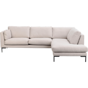 Corwin gestoffeerde hoekbank beige - rechts - 266 cm