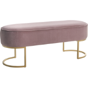 MILRY - Bankje - Roze - Fluweel