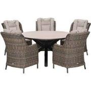 Garden Impressions Marbella tuinset 6-delig hav. sand - Tulli tuintafe...