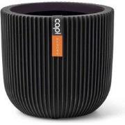 Pot bol Groove 17x15 zwart